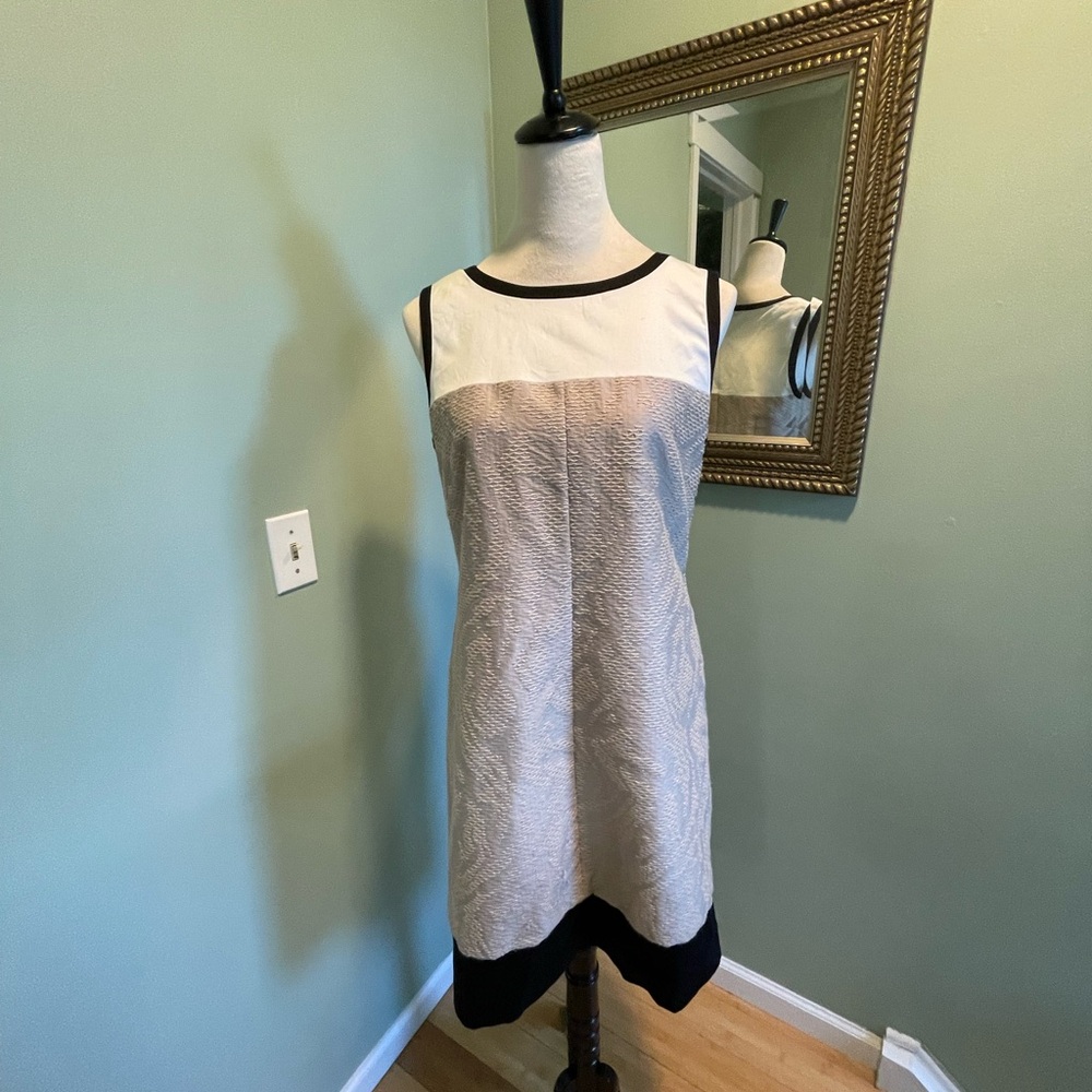 Tahari color block dress